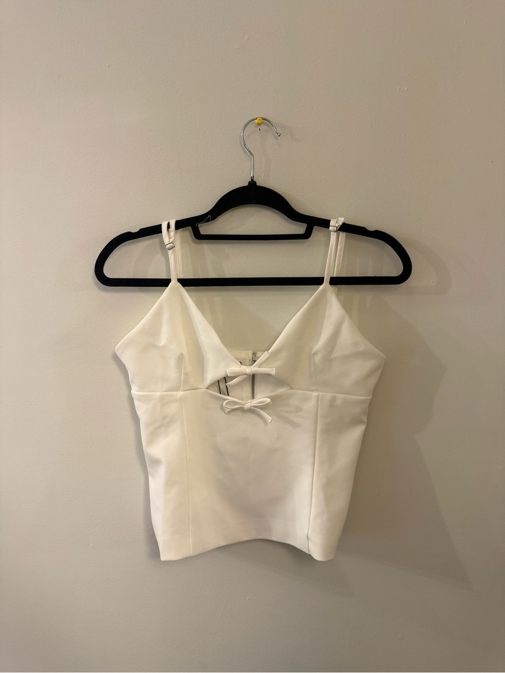 White Zara top